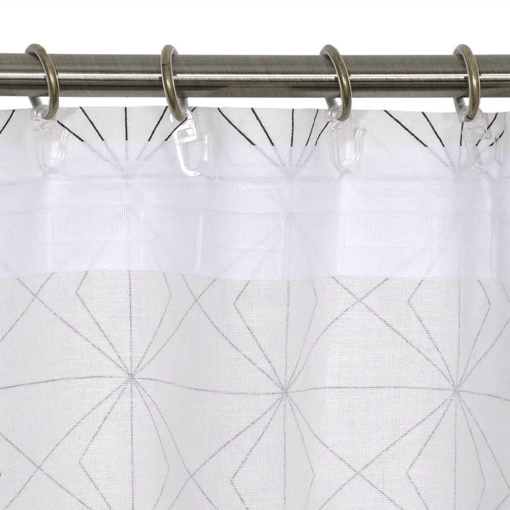 Штора на ленте «Схема 3», 145х260 см, цвет белый ВАСИЛИСА STLM-2025191 - Вид №4