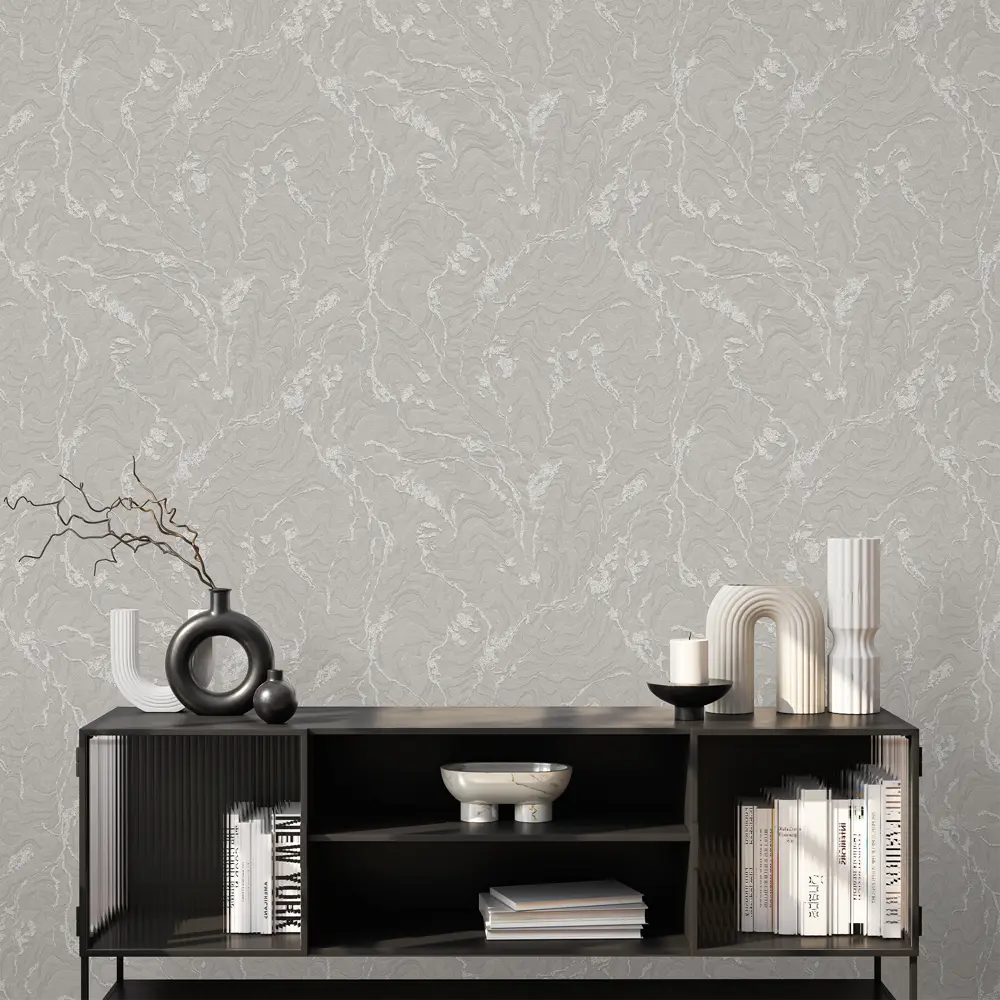 Обои флизелиновые Ateliero Верди серые 1.06 м At1093-06ОАВ STLM-2196205