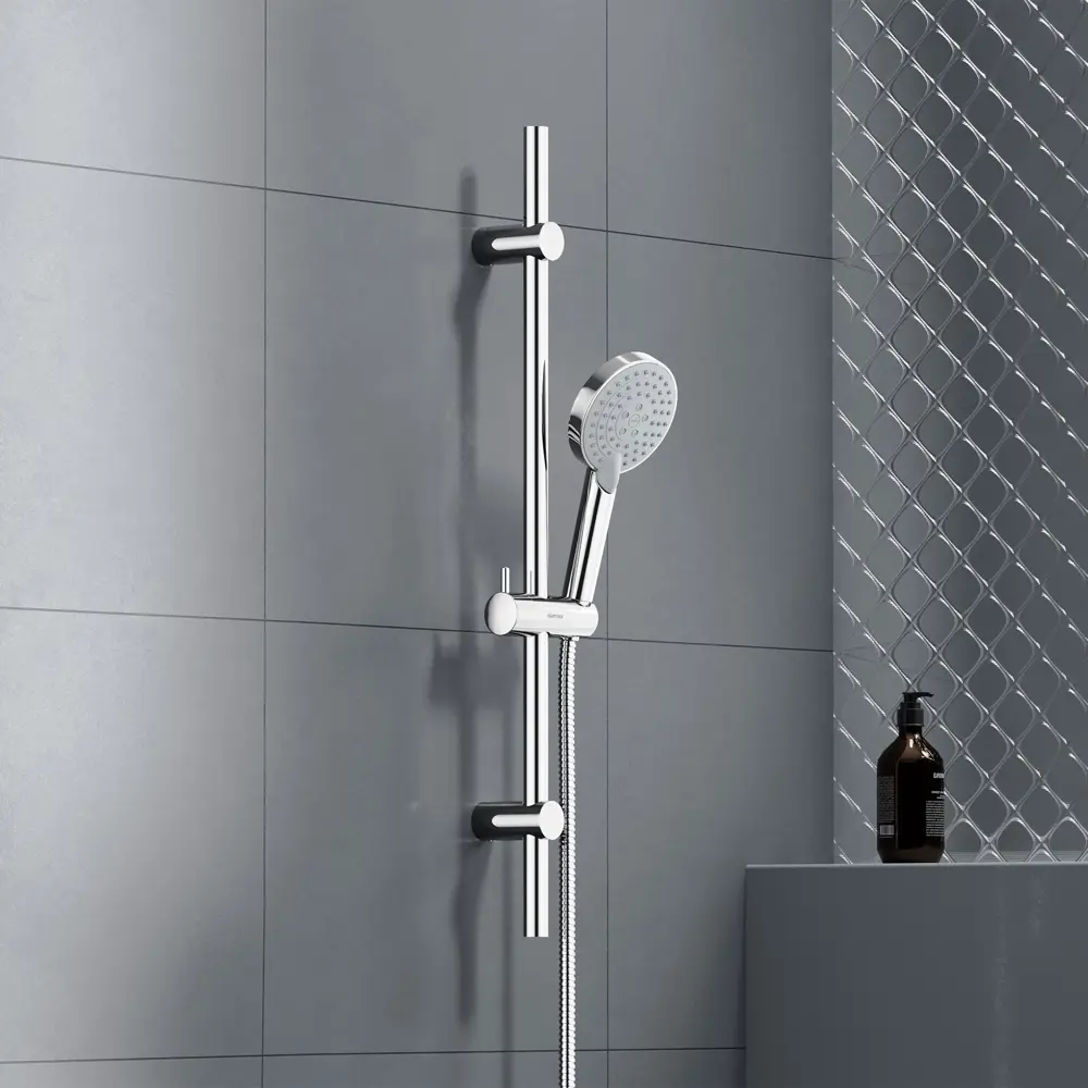 Набор из лейки шланга и штанги Damixa Willow 1 режим цвет хром STLM-2055813