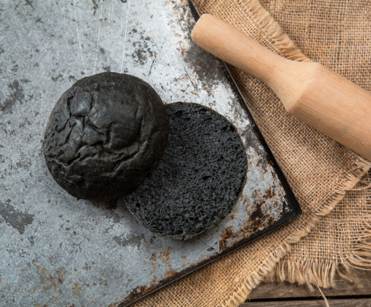 1312 Булочки для гамбургера черные Вкусляндия 