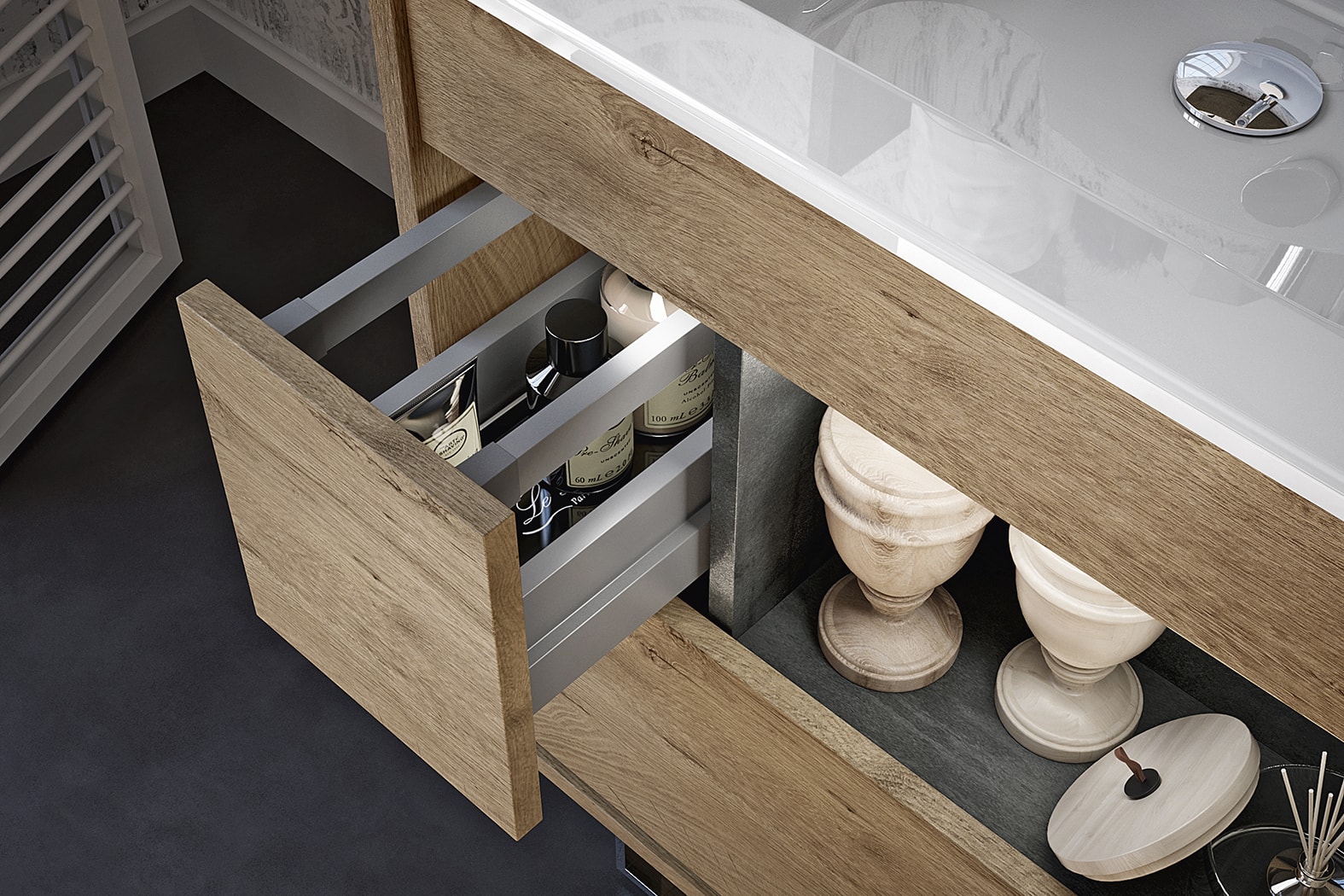 Lume 04 Mastella  Lume  Комплект мебели для ванной  - Вид №1