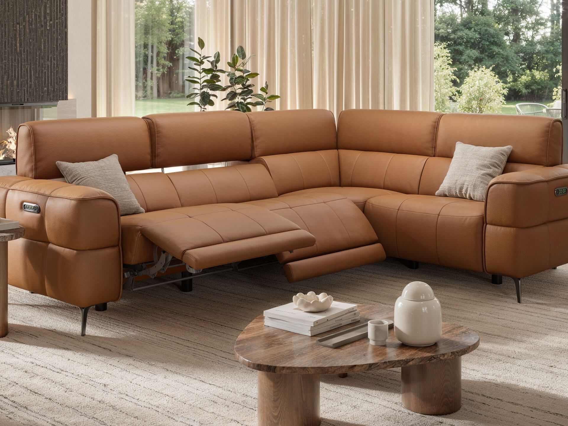 Кожаный угловой диван Sofanella Mezzano ARCH-00131479 - Вид №2