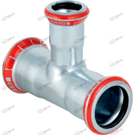 GEBERIT 21207 Тройник переходной Geberit Mapress из углеродистой стали 