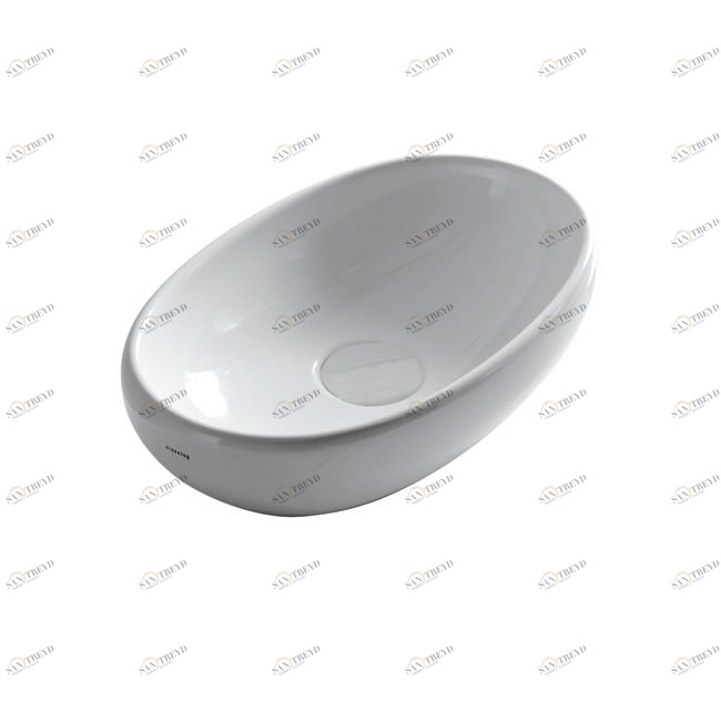 7106 Накладная раковина на столешницу  овальная Galassia Ergo