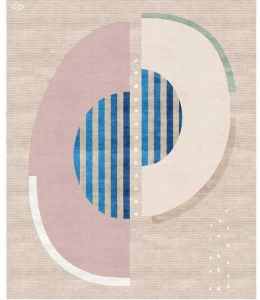 Tapis Rouge Прямоугольный коврик ручной работы Abstraction Tr1306