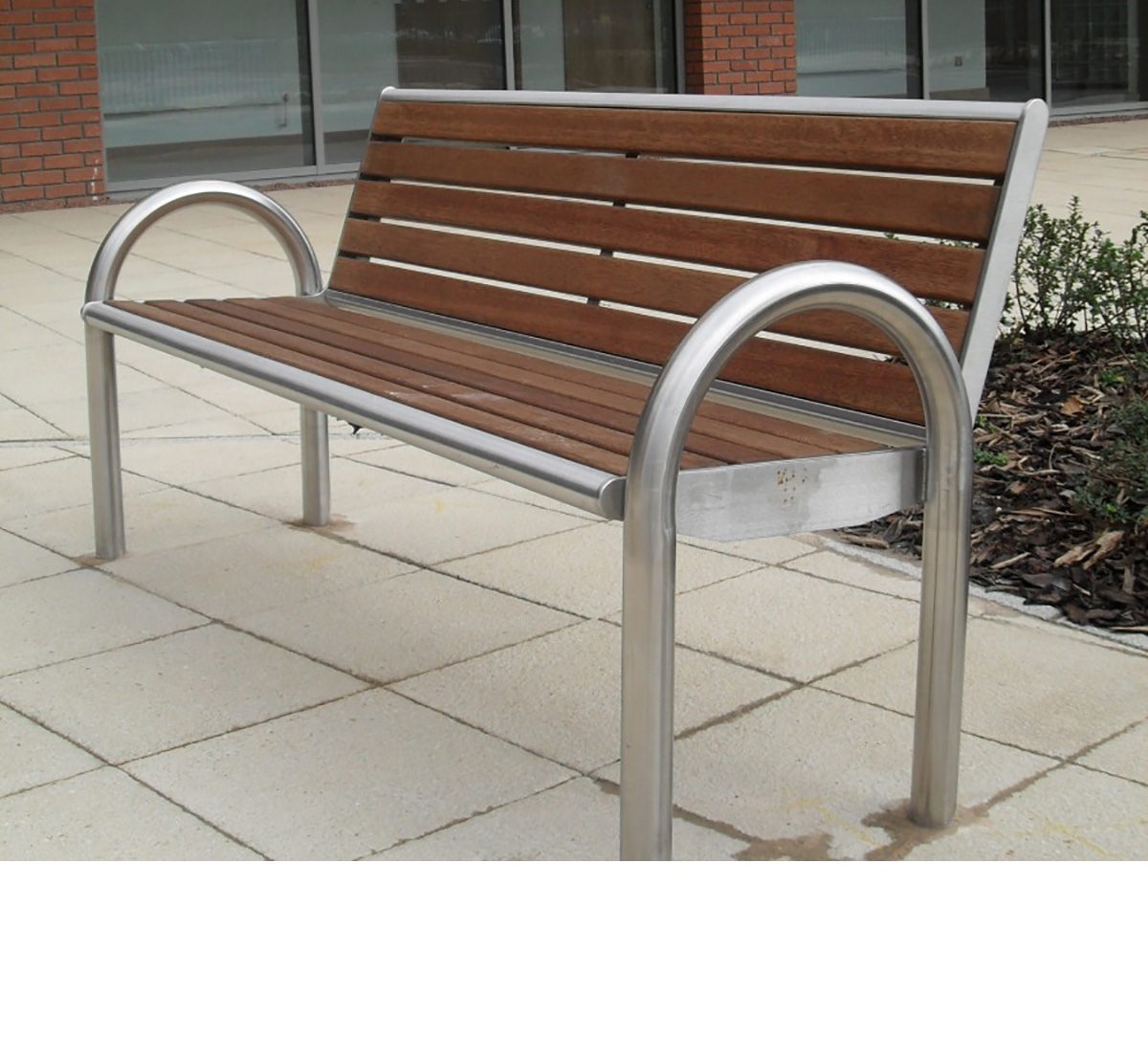 12150 ОРБИТА Флэш СП, скамья со спинкой парковая LAB.Space 