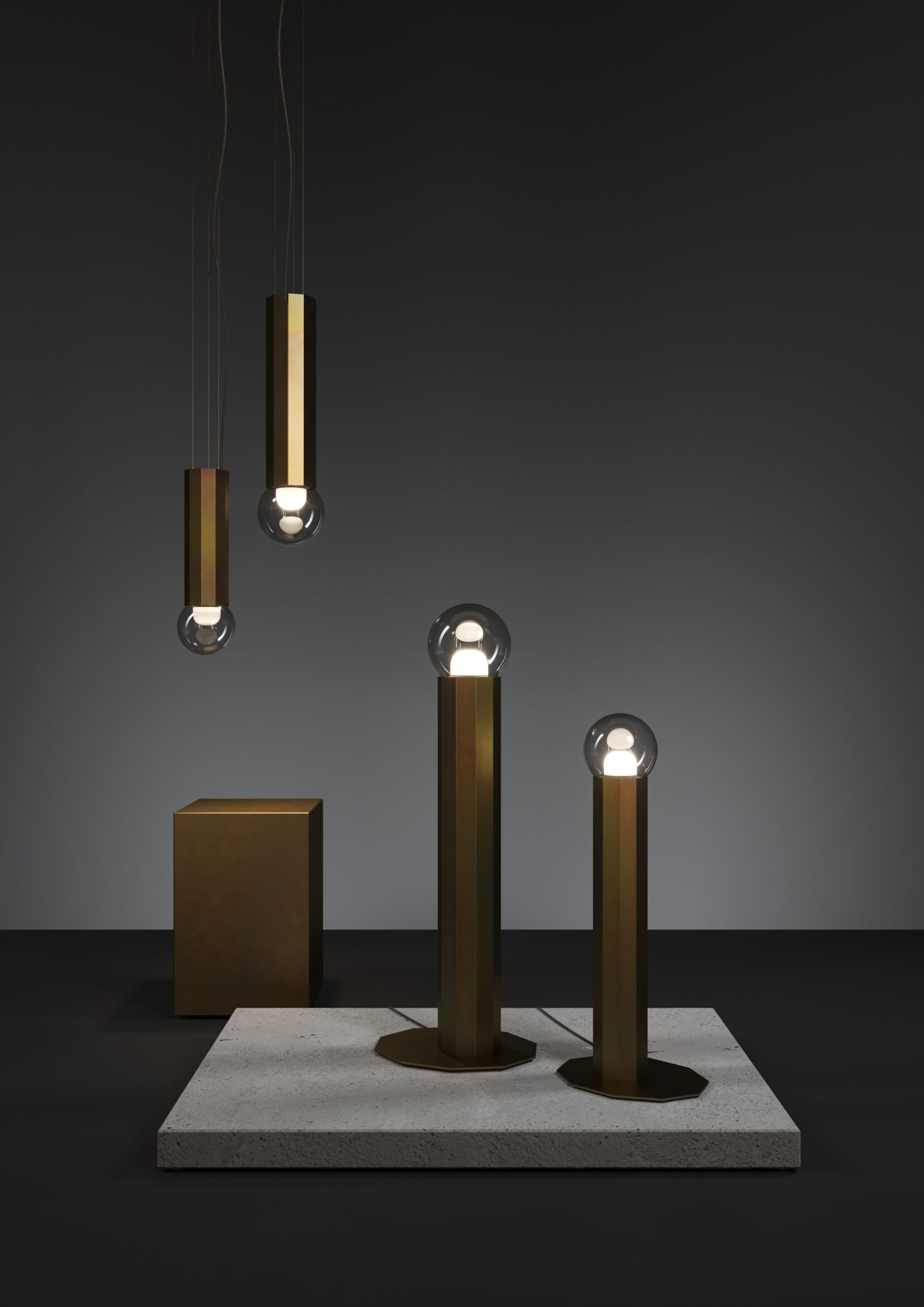 Светодиодный торшер из выдувного стекла и металла BROKIS Prisma ARCH-00031038 - Вид №17