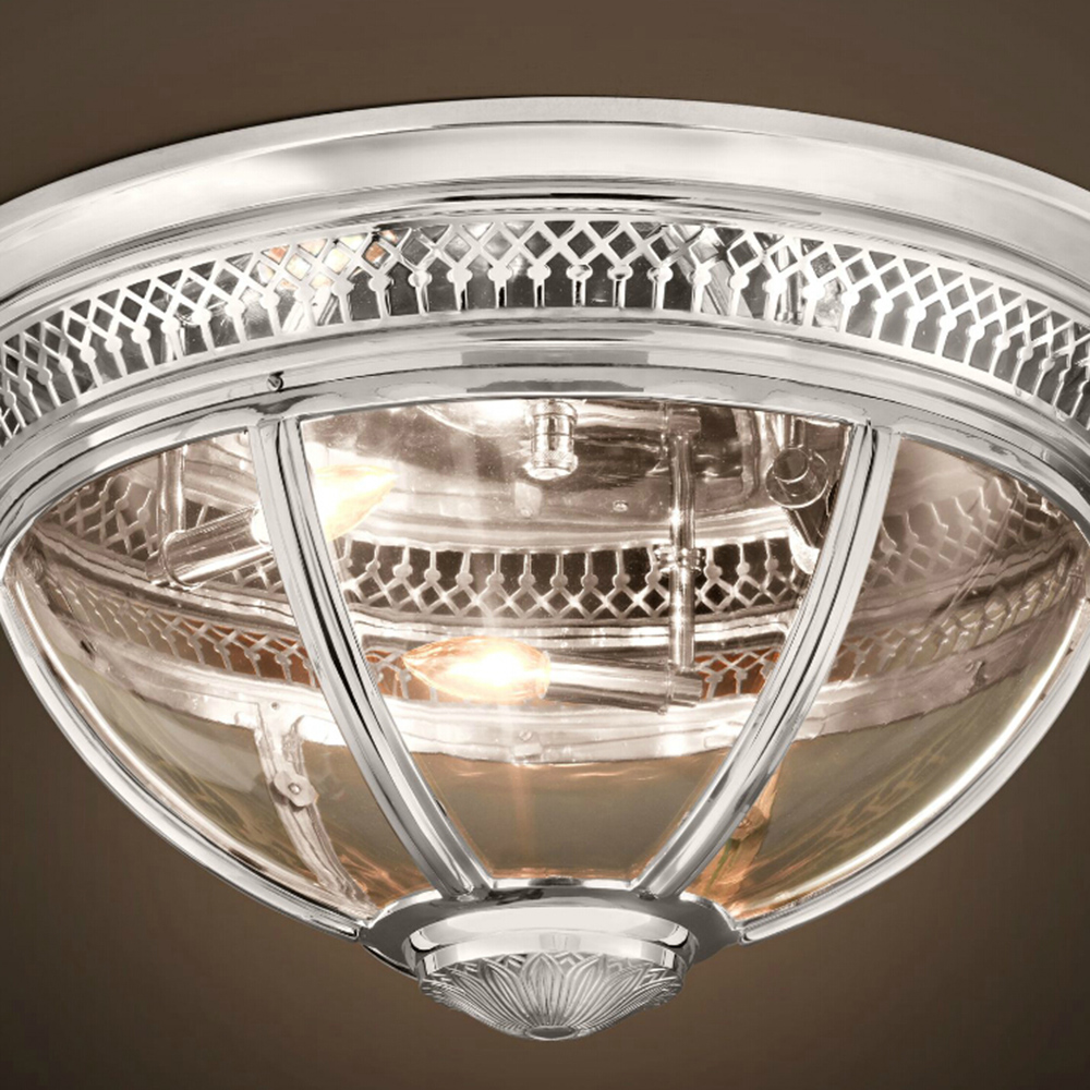 Потолочный светильник Residential 3 nickel от Delight Collection KM0115C-3S nickel DELIGHT ДИЗАЙНЕРСКИЕ 244399 Никель;прозрачный  - Вид №2