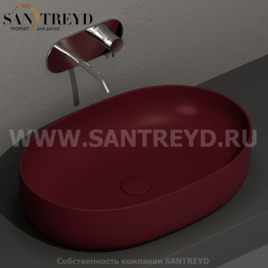 534375 Накладная раковина на столешницу  овальная Kerasan Nolita