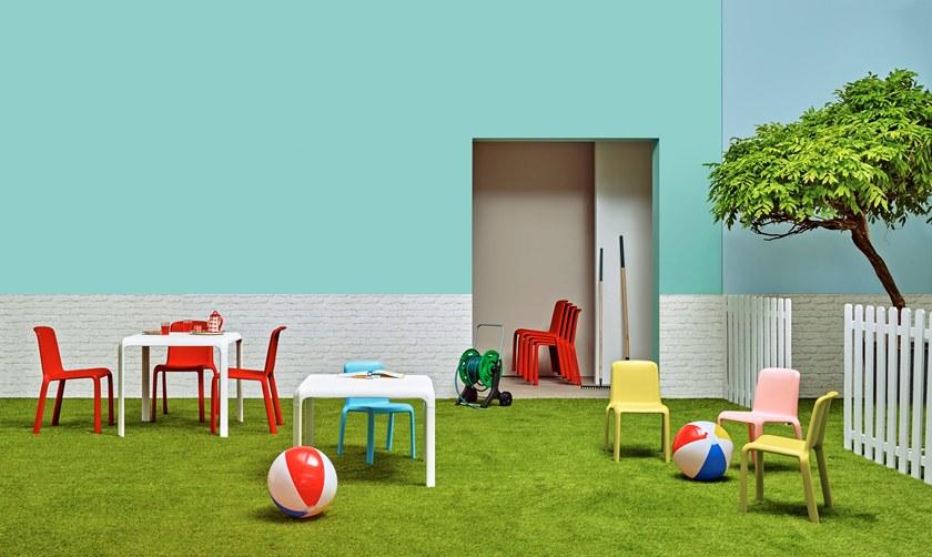 Pedrali Стол детский квадратный из полипропилена Snow junior 301_jr - Вид №4