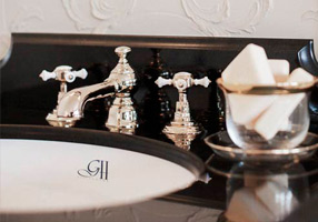 Gentry Home Смеситель для раковины от центра к центру 2 отверстия под смеситель 200 мм Chelsea Никель GH100649 - Вид №1