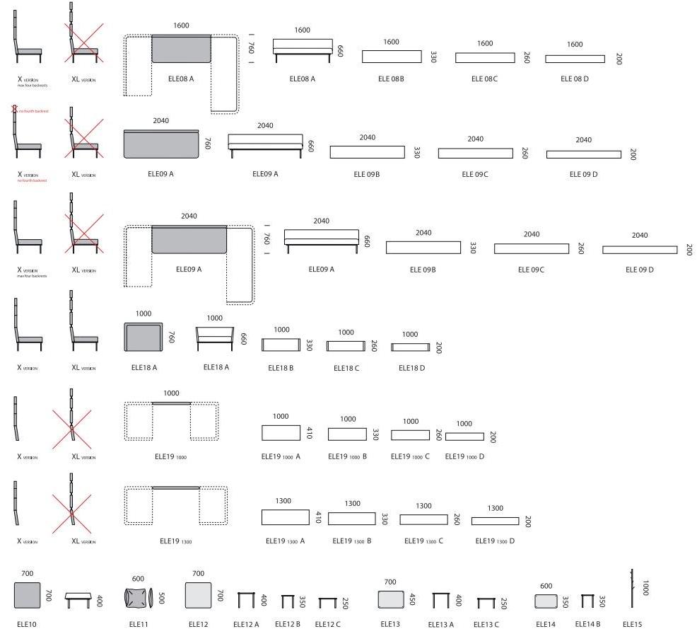 mminterier 2-местный тканевый диван Element sun-id-1501092 - Вид №4
