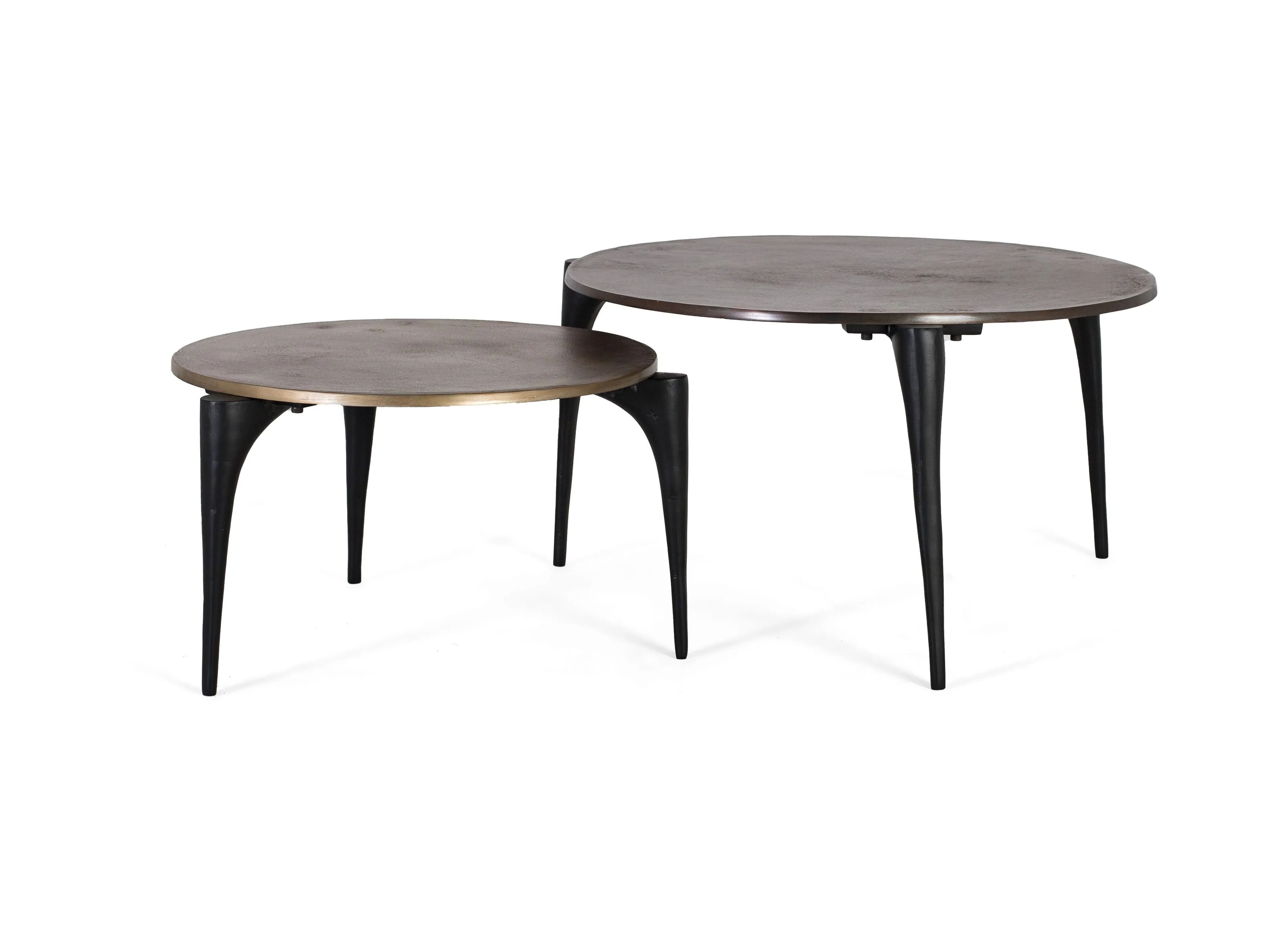 Круглый металлический журнальный столик Giner y Colomer 1615 ARCH-00083558