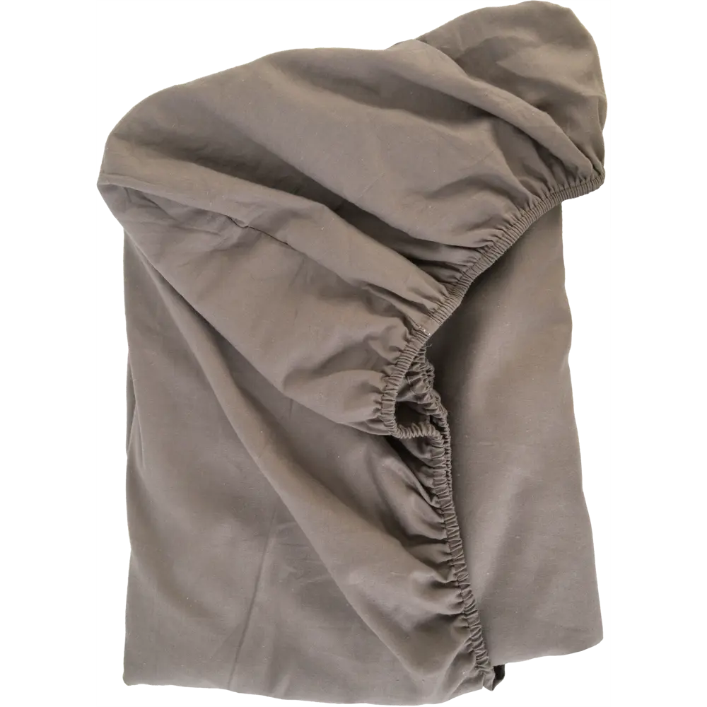 Простыня Tex Republic 28542 180x200 см сатин на резинке серо-бежевый STLM-2147486