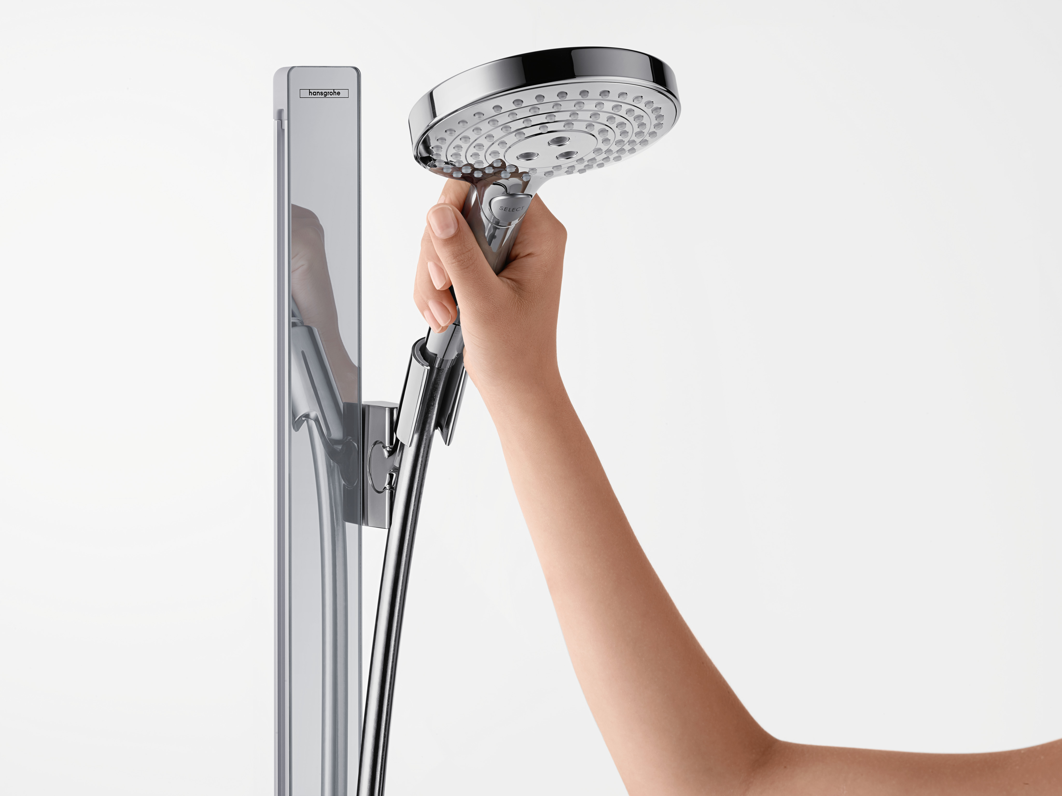 27646400 Raindance Select S Душевой набор 120 3jet со штангой 150 см и мыльницей Hansgrohe  - Вид №5