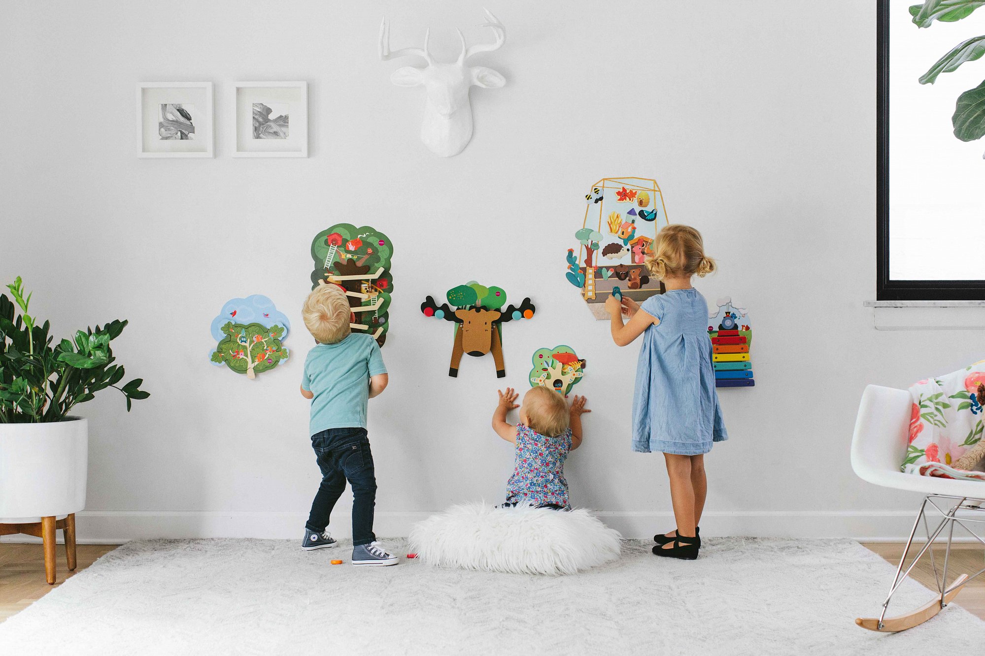 Развивающая игрушка на стену Vertiplay "Домик белки" ORIBEL  322592 Зеленый;голубой Santreyd  - Вид №8