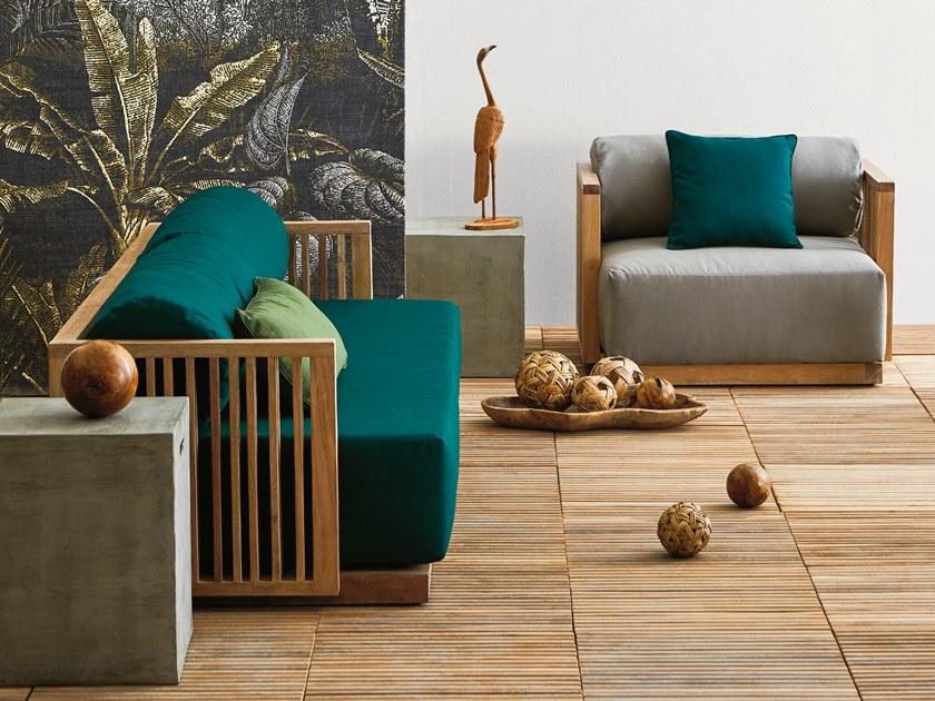 Il Giardino di Legno Садовый диван из тикового дерева Code Code0250 - Вид №5