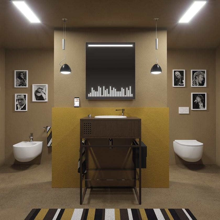 Olympia Ceramica Тумба под умывальник из железа с ящиками и полотенцесушителем Vinyl Vynilcom62 - Вид №2