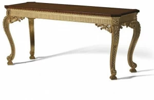 OAK Консоль из листового золота с мраморной столешницей Galleria