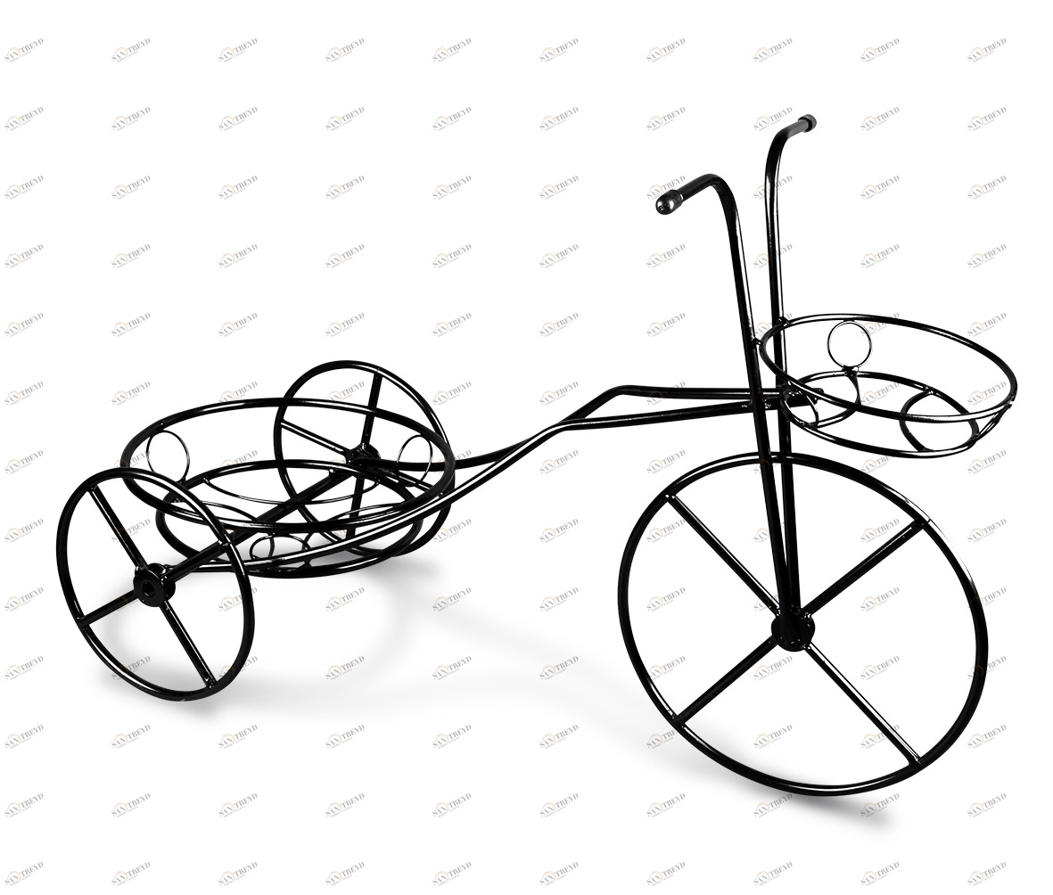 Подставка для цветов Velosiped малый чёрный SHEFFILTON ПОДСТАВКИ ДЛЯ ЦВЕТОВ 014992 Чёрный 