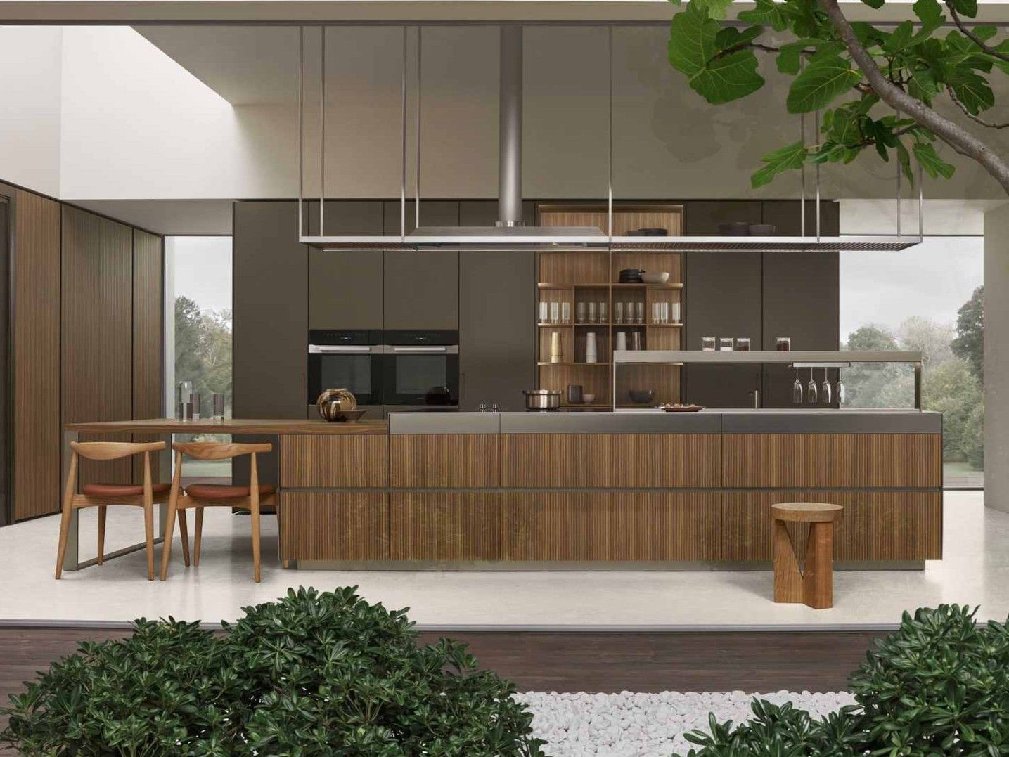 Кухня на заказ с островом без ручек ERNESTOMEDA Sign ARCH-00043470