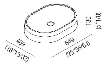 Овальная столешница из каррарского мрамора Agape Lariana ARCH-00021999 - Вид №3