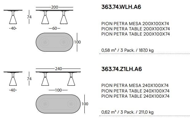 Овальный мраморный стол SANCAL ARCH-00132329 - Вид №2