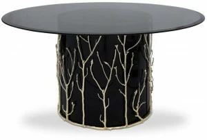 KOKET Круглый стол из лакированного стекла Enchanted