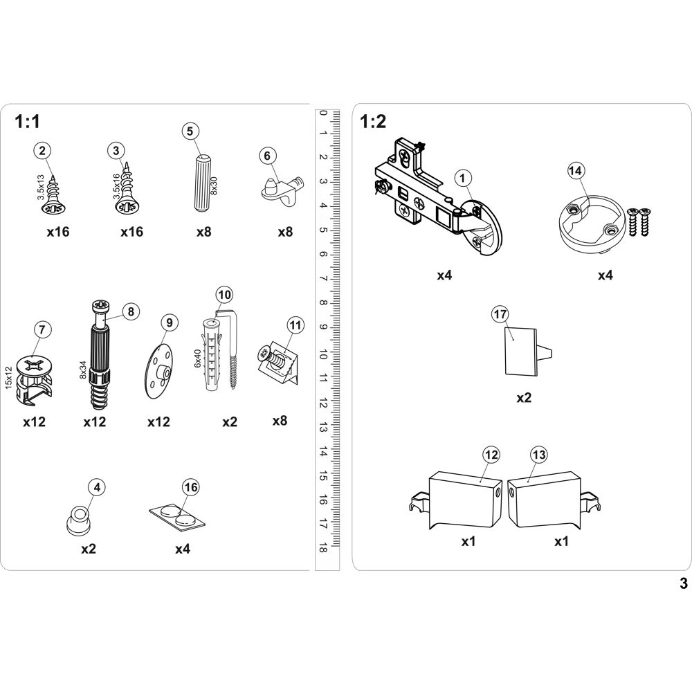 Пенал Santreyd Турин 40F для ванной - стильное хранение в дубе вотан 86142942 STLM-0066404 - Вид №5