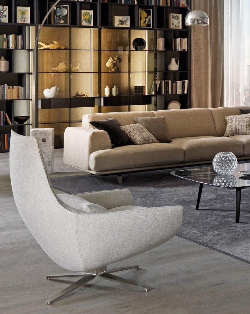 MisuraEmme Поворотное кожаное кресло с 4-мя спицами Atelier sun-id-1503610 - Вид №1