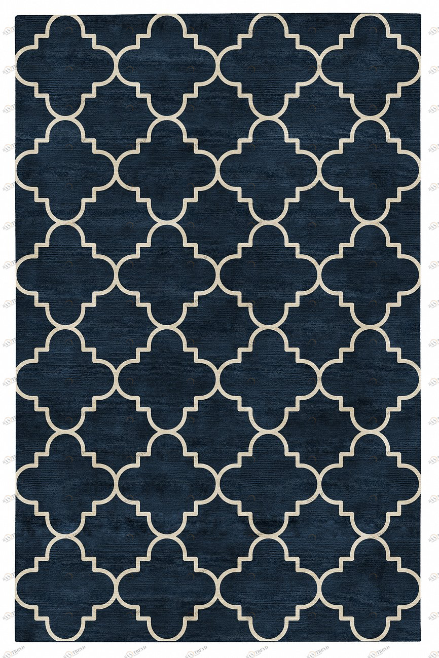Ковер Lattice Blue 120x180 DOLLY CAPRETS ДИЗАЙНЕРСКИЕ, TRELLIS 155601 Синий 