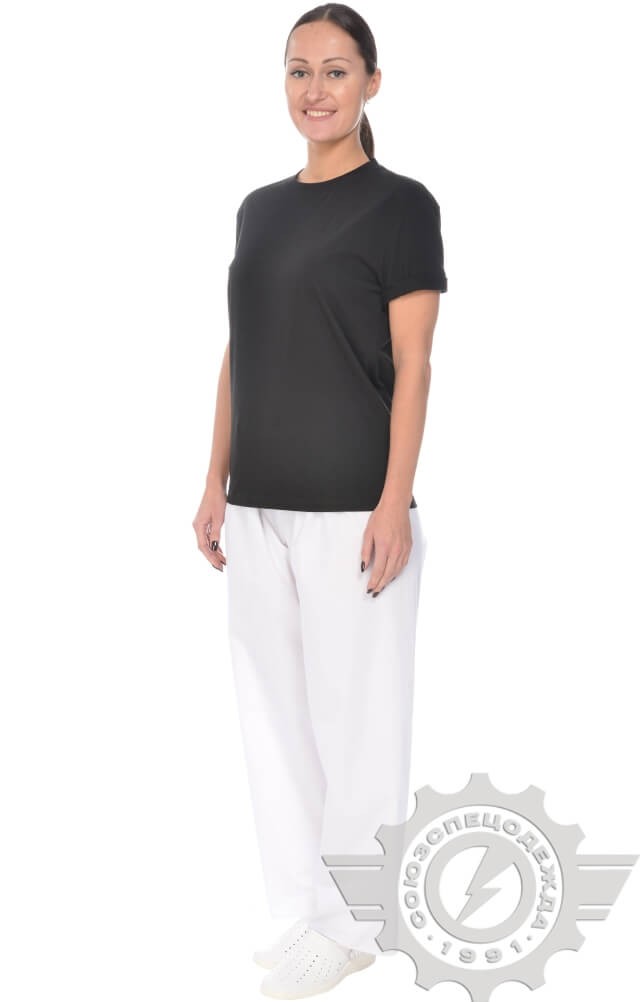 4958218 Футболка черная  Одежда для официантов  размер M (46-48) Спецодежда  - Вид №9