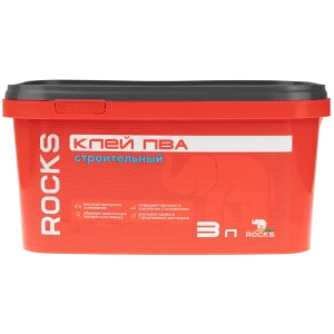 Клей ПВА строительный Rocks 3 л