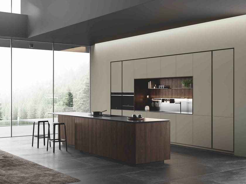 Встроенная кухня с островом ERNESTOMEDA Obliqua ARCH-00052370