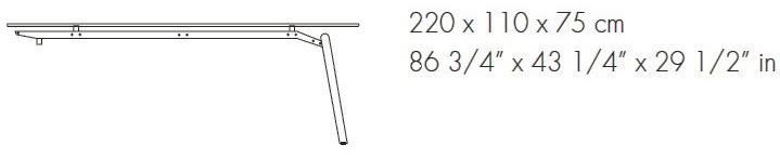 Bralco Деревянный стол для переговоров в современном стиле Rail sun-id-1439104 - Вид №1