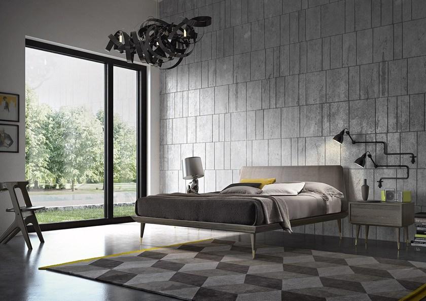 Callesella Arredamenti Двуспальная кровать из дуба с мягким изголовьем Cocò COCO sun-id-1377323 - Вид №3