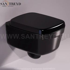 EVO18NERO Подвесной унитаз настенный Черный Simas Evolution Италия