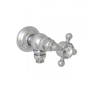 1447 ** 93 Одинарный кран с подключением для стиральной машины 3/4 ” Nicolazzi Series Half Dome Crystal