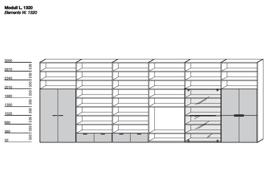Навесной шкаф Porro SYSTEM ARCH-00048950 - Вид №9