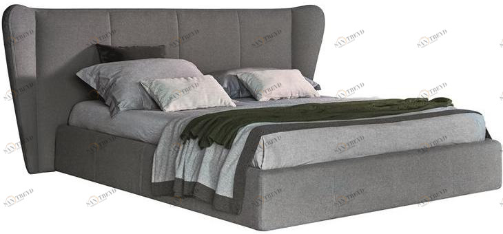 Ditre Italia Двуспальная кровать с мягким изголовьем sun-id-1382774