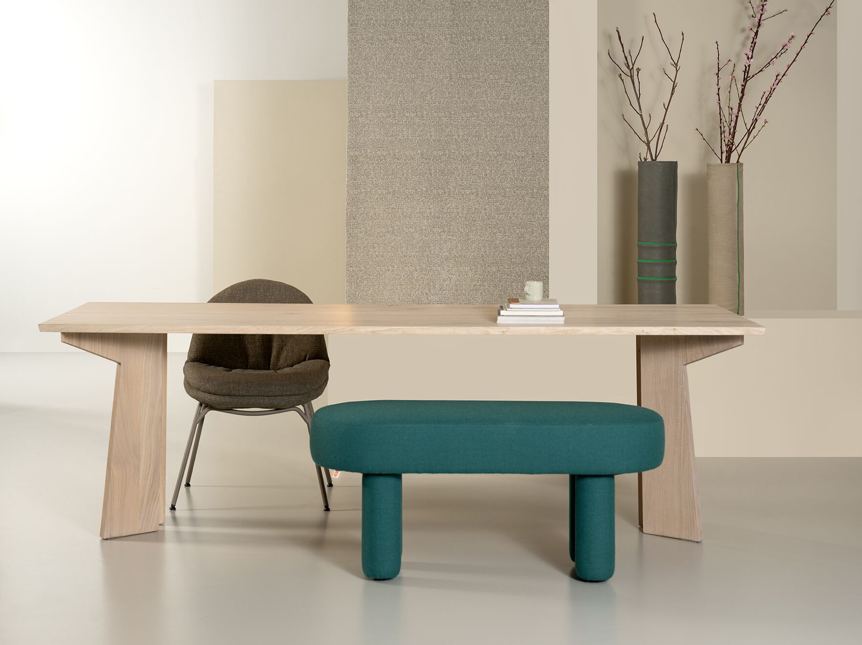 Прямоугольный обеденный стол из массива дерева Jess ARCH-00036103 - Вид №3