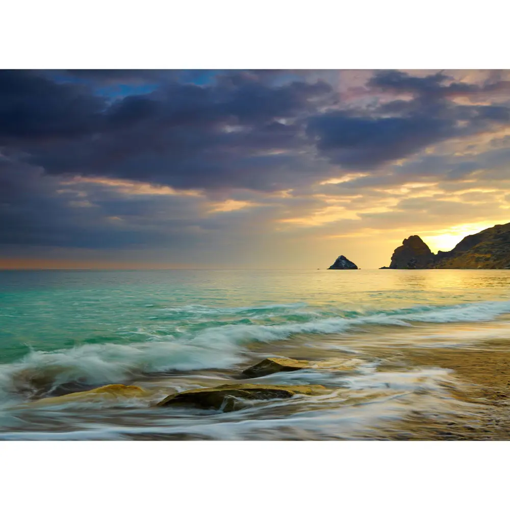 Фотообои флизелиновые Морской закат 370x270 см МОСКОВСКАЯ ОБОЙНАЯ ФАБРИКА Malex factory STLM-2151236