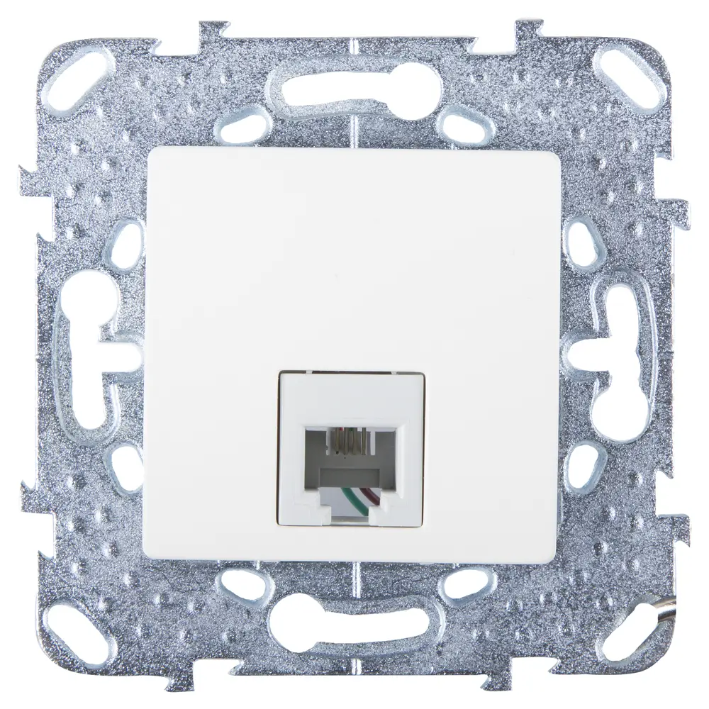 Телефонная розетка встраиваемая Systeme Electric Unica RJ11, цвет бежевый STLM-2069368