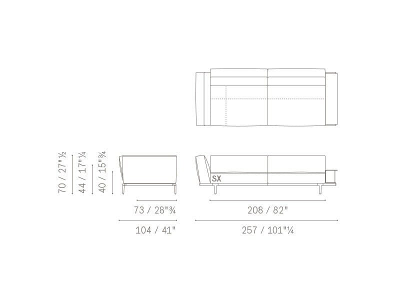 Ткань диван Poltrona Frau коллекция-диваны и кресла ARCH-00009449 - Вид №27