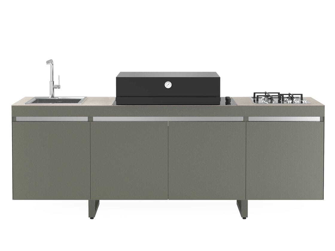 Моноблочная уличная кухня с газовым барбекю Fògher AGHER ARCH-00018179 - Вид №7