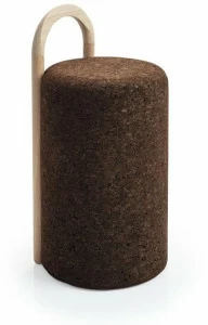 BlackCork Табурет из пробкового дерева со спинкой Omega