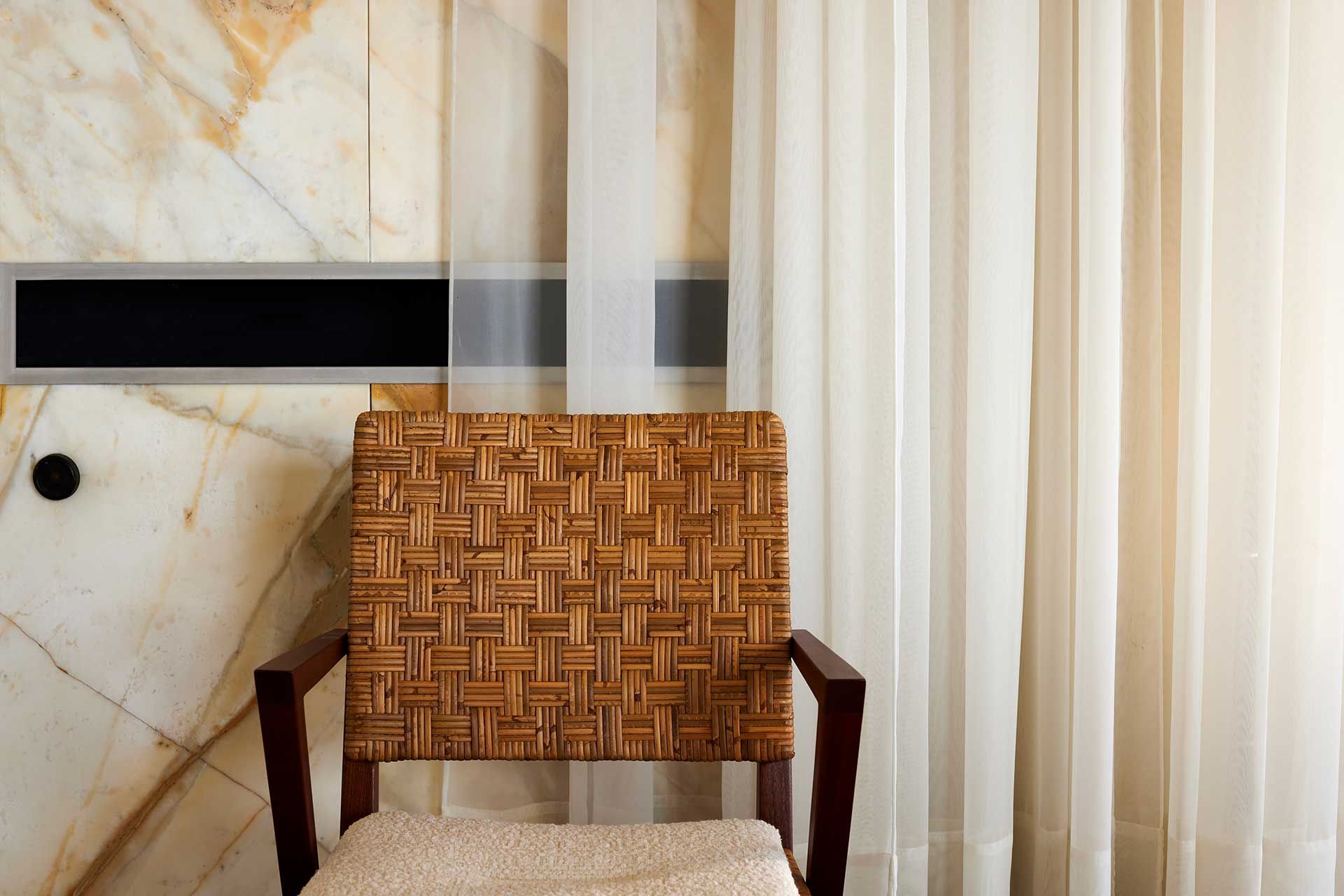 Плетеный стул с подлокотниками Exteta Franco Albini Re-edition ARCH-00060928 - Вид №6