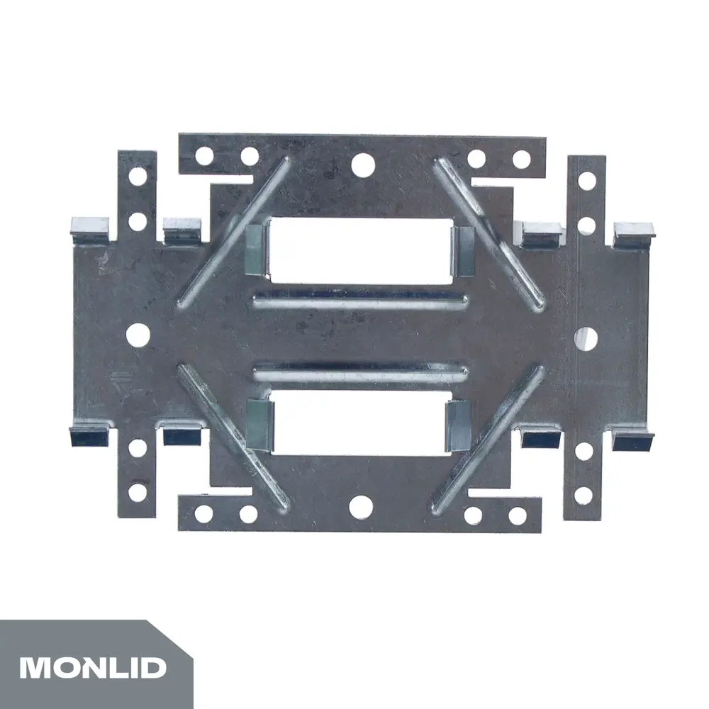 Монтажная рейка одноуровневая MONLID 60x27 мм цвет серый Нет STLM-2212523 - Вид №1