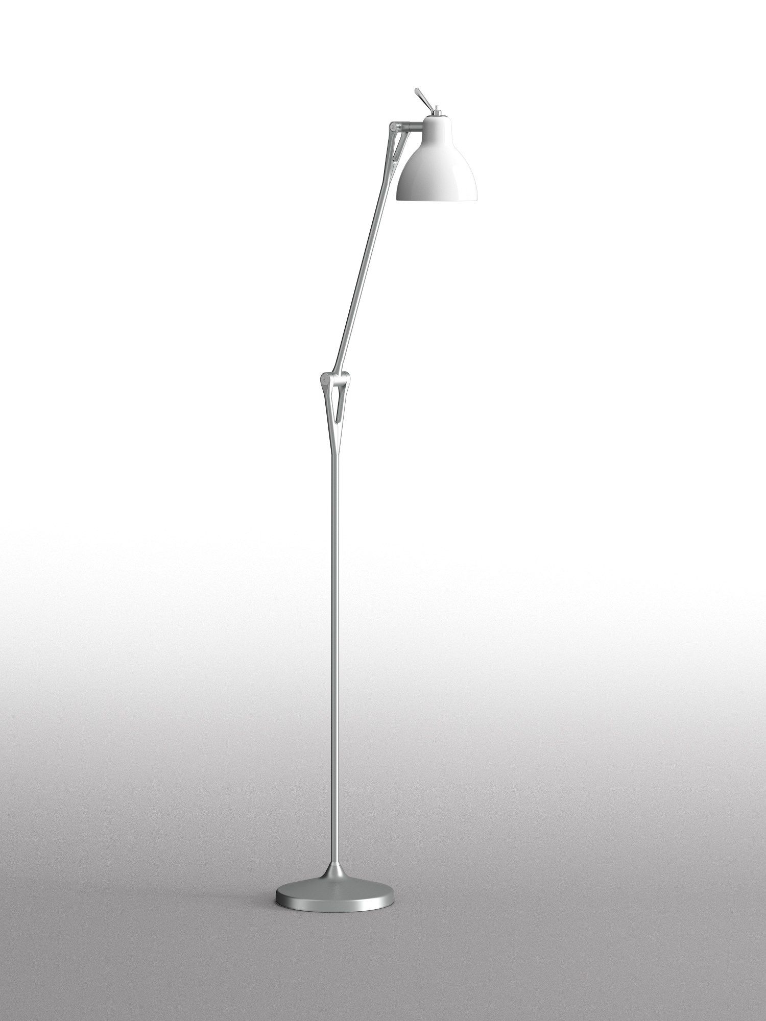 Торшер из стали и стекла с гибкой рукояткой Rotaliana Luxy ARCH-00083387 - Вид №8