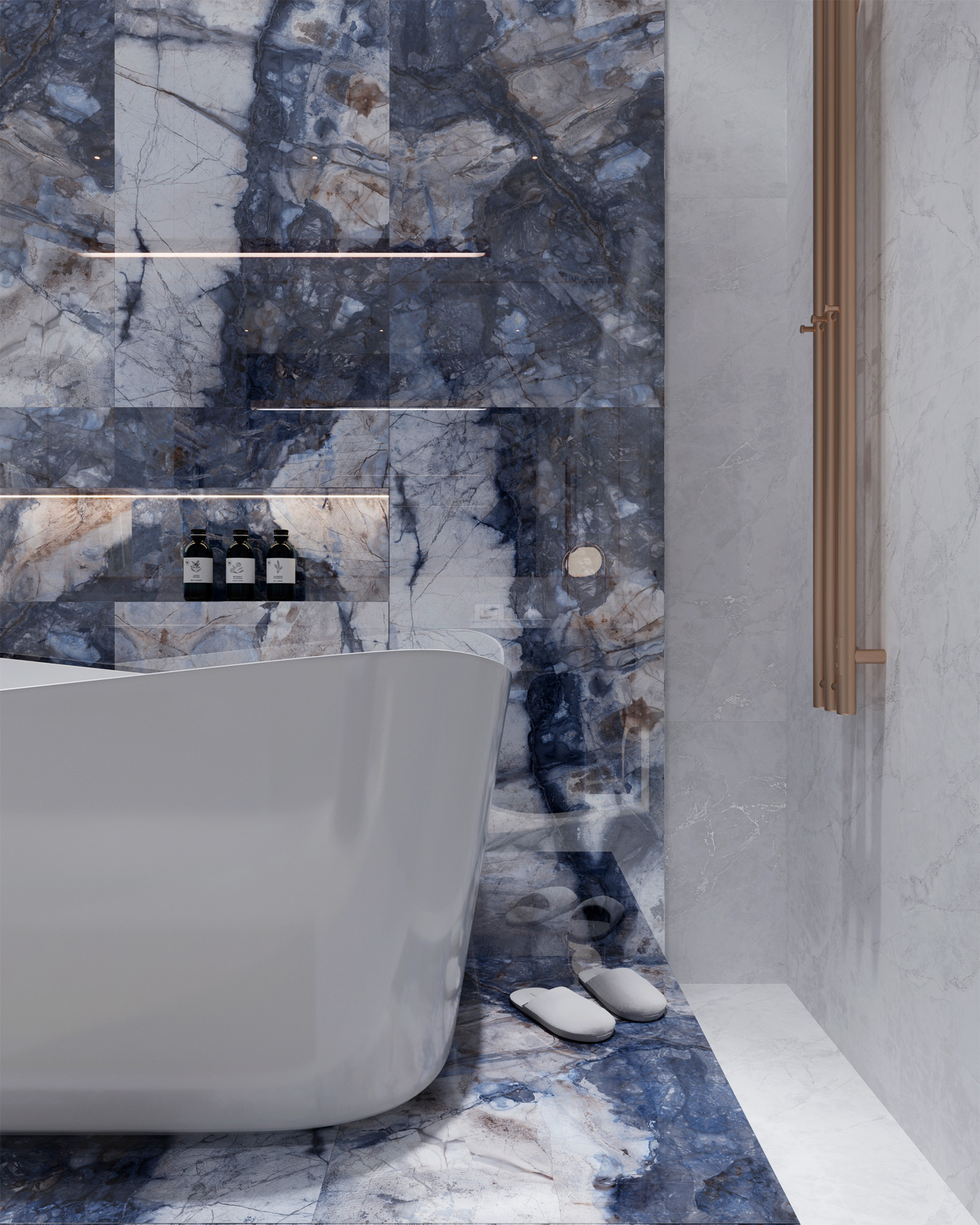 Керамогранит BERGAMO BLUE 60х120 Arcadia Ceramica HG2006-A - Вид №2